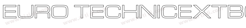 Euro TechnicExtBold字体转换